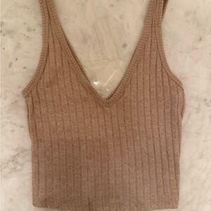 Abercrombie & Fitch Cream Sweater Tank Top, Size XS